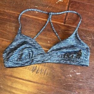 Victoria Secret’s sports bra Victoria Sport heather grey sports bra criss cross
